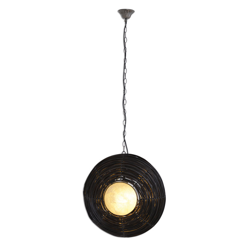 Ludlow 1 - Light Brown / Black Geometric Pendant