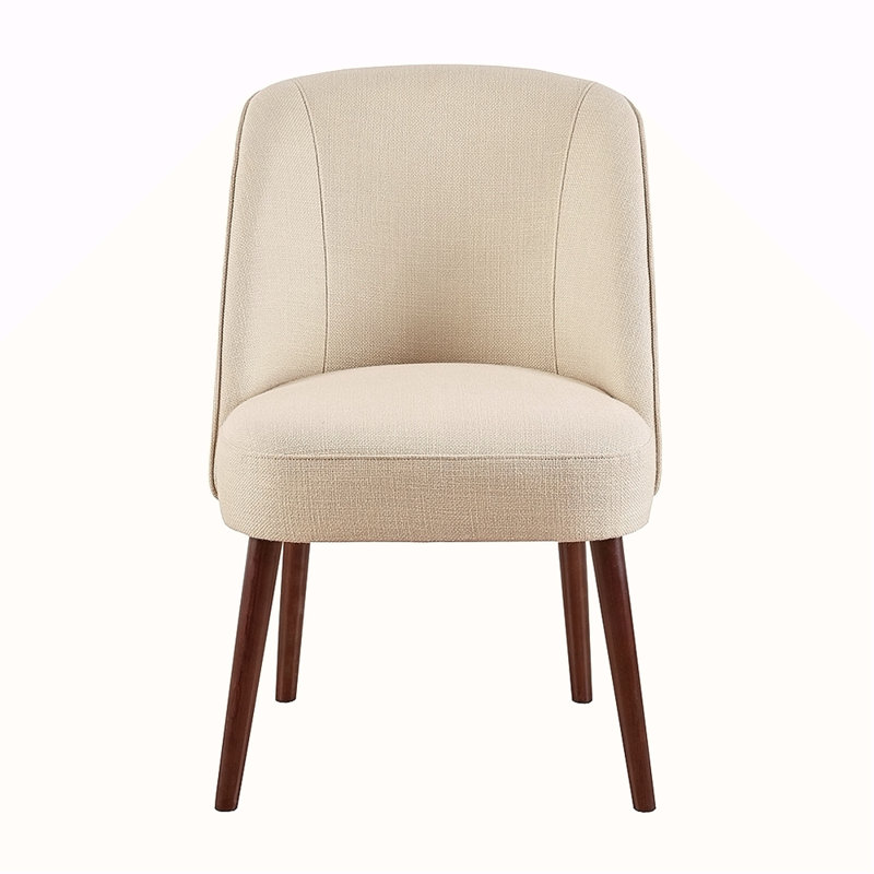 Rounded Back Dining Chair, Natural