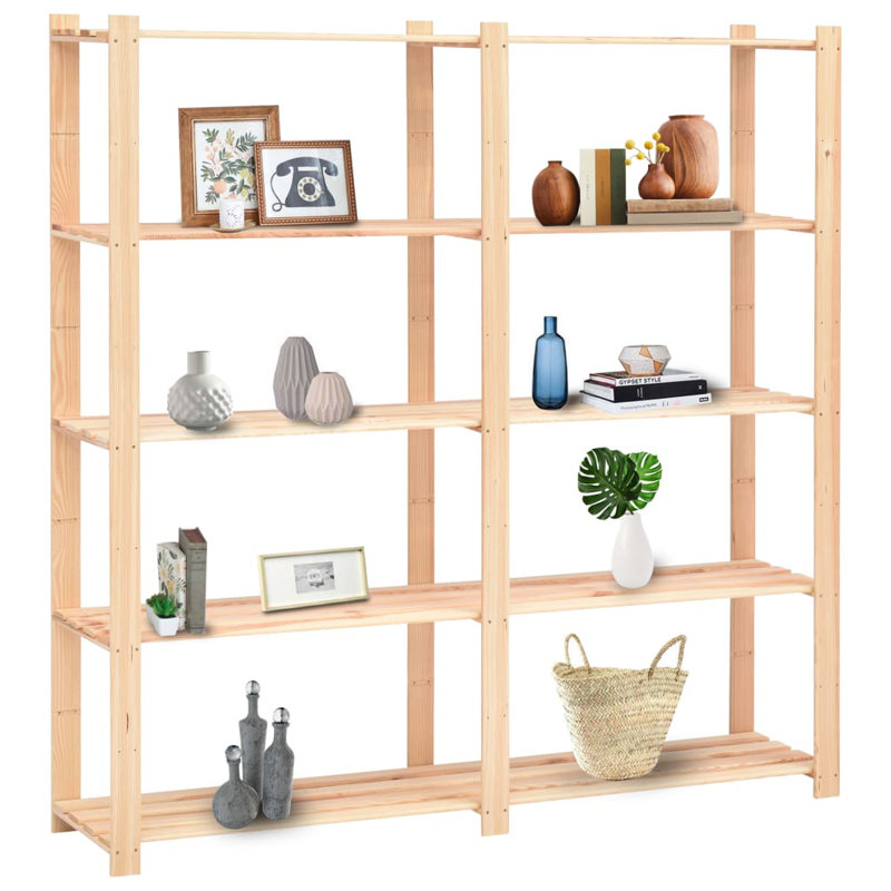 Starnes 170cm H x 170cm W Wood Standard Bookcase