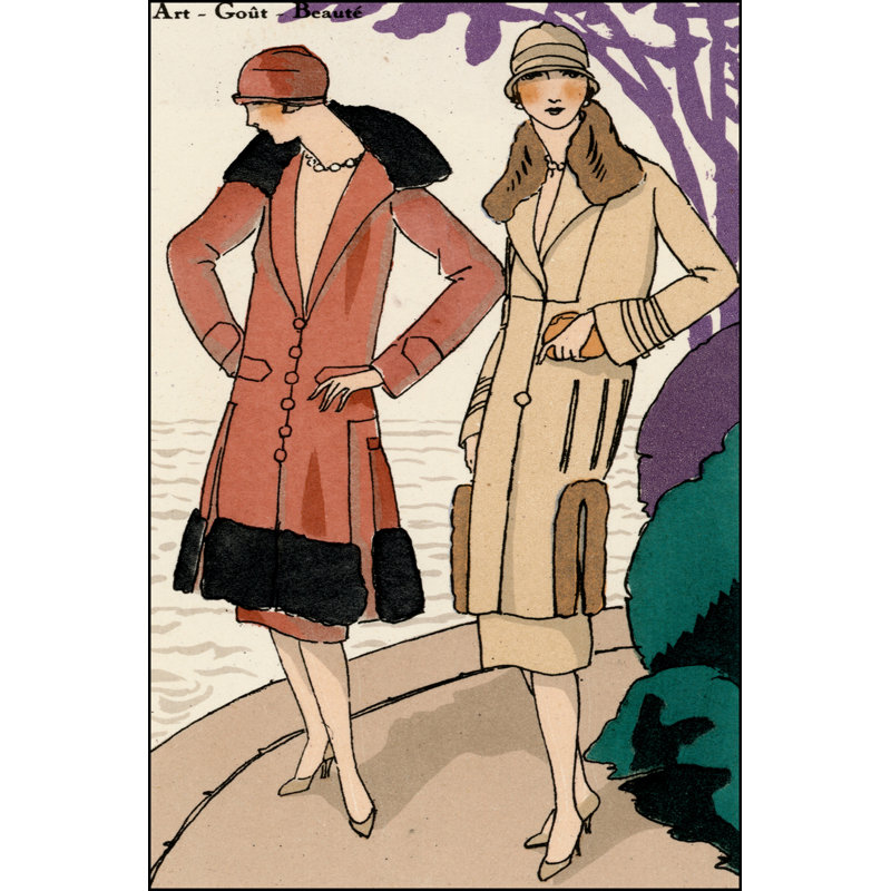 Impression sur toile tendue Vintage Couture, H 36 po x l 24 po x P 1,25 po