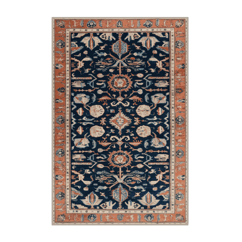 Tapis brun turc lavable à la machine, Rectangulaire 8 pi x 12 pi