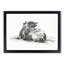 Rear of a Cow by Jean Bernard - Picture Frame Drawing Print-55597817-55597818
