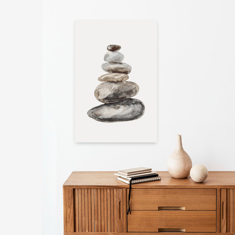 «Serenity Peaceful Serene Abstract Nature Landscape», art mural, H 24 po x l 16 po