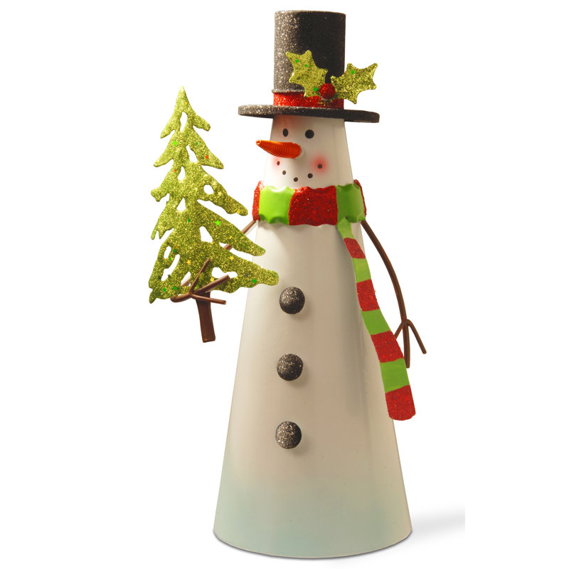 Bonhomme de neige en métal 12 po