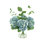 Hydrangea Arrangement In A Clear Glass Vase