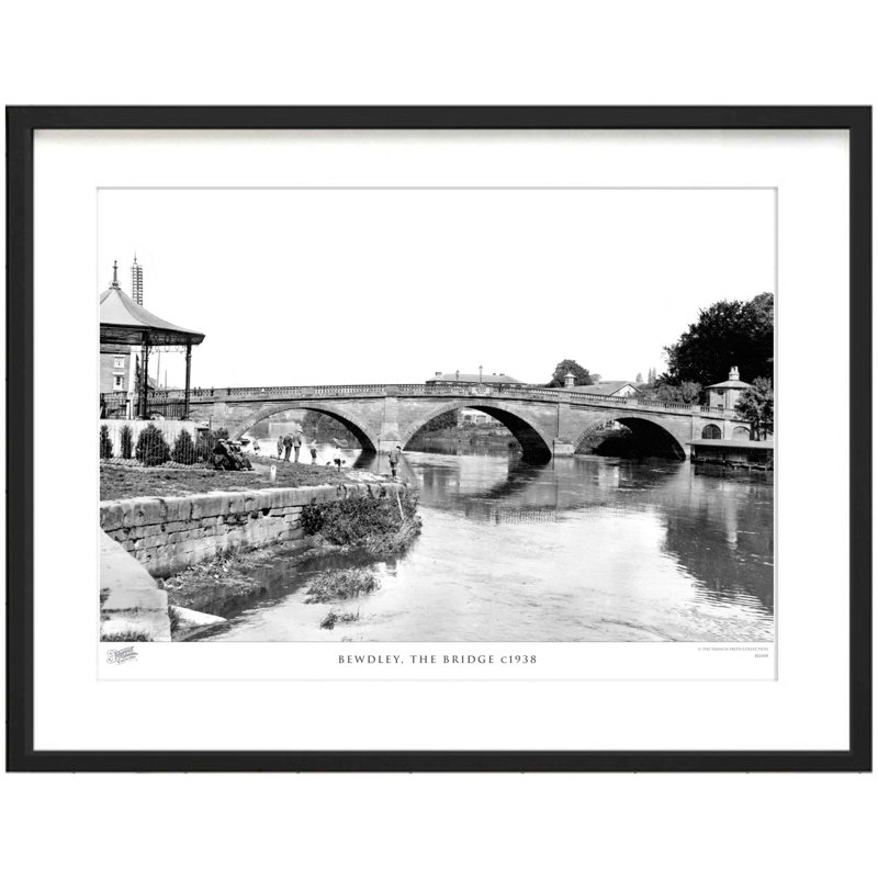 Bewdley, The Bridge C1938 by Francis Frith - Single Picture Frame Print, 45cm H x 60cm W x 2.3cm D