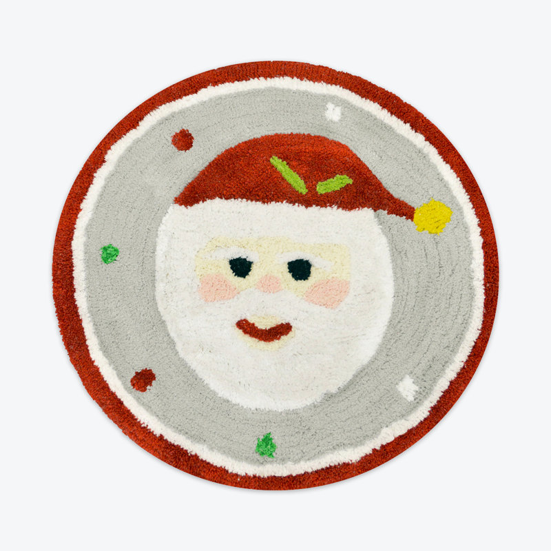 Barberton Circle Christmas Bath Mat