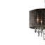 Lustre tambour unique avec accents de cristal Metzger