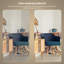 68.9" Dimmable Modern LED Torchiere Standing Floor Lamp & Reading Light With Remote & Touch Control-610945142