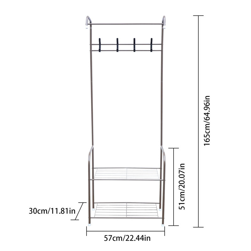 Eithne Hall Tree 57cm Wide with Shoe Storage