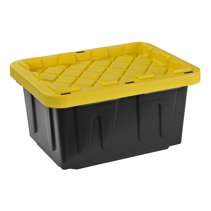 Juggernaut Storage Plastic Box, 8.75" H x 12.25" W x 16" D