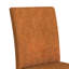 Ensemble de salle à manger Leana 7 pièces, hauteur standard, en noyer - Table rectangulaire et six chaises en tissu orange-830958182-830958186