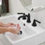 Widespread Double Handle 3 Hole Bathroom Faucet-107545234