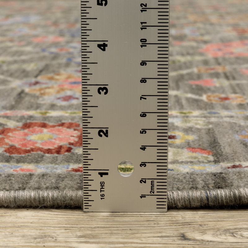 Tapis oriental en mélange de laine et de nylon tissé à la machine Oriental, Rectangle 2 pi x 3 pi