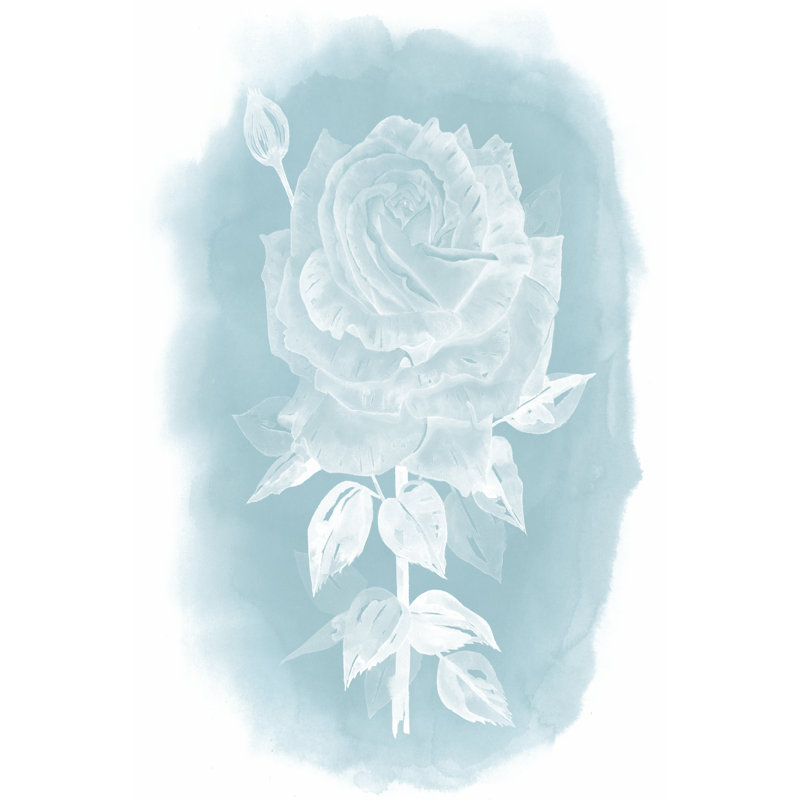 Ghost Rose II - Wrapped Canvas Print, 46cm H x 30cm W