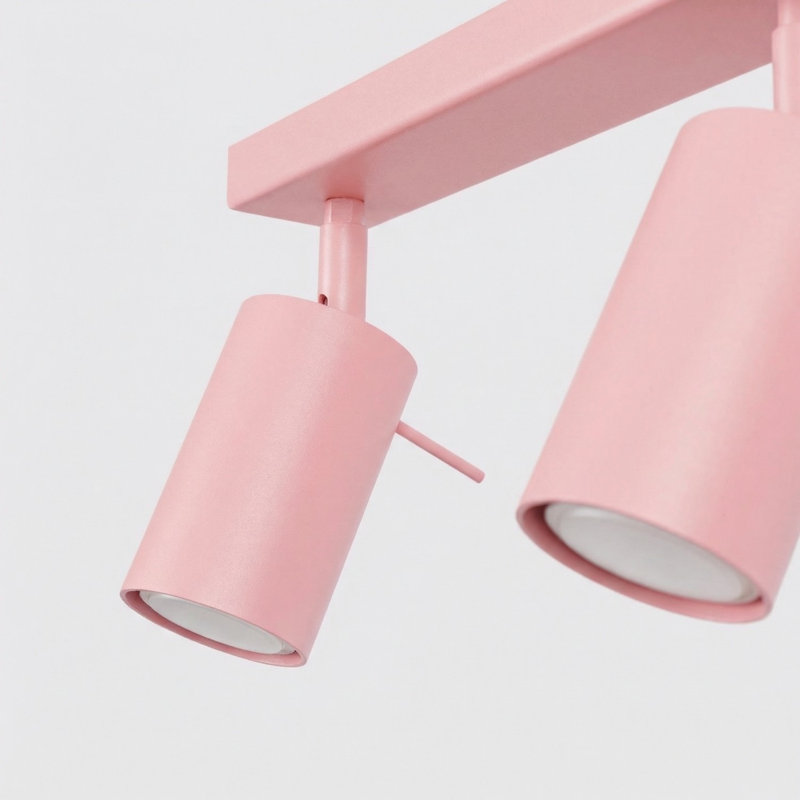 RING Steel Spotlight, Pink, 80x6x16 cm, 4 Lights