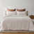 White/Clay Textured Stripe