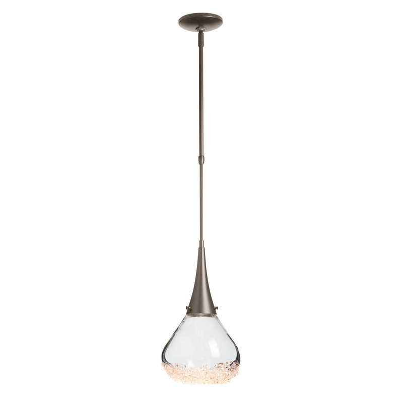 Fritz 1 - Light Single Teardrop Pendant, Dark Smoke