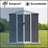 Outdoor Storage Sheds 6Ftx4ft Apex Roof Grey-119458099-119458104