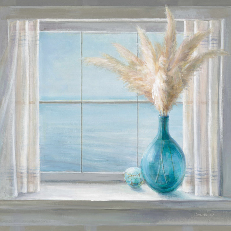 «Seaside Cottage View» par Danhui Nai, impression sur toile tendue, H 30 po x l 30 po