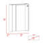 Bureau rectangulaire pliable blanc-130219564