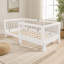 Lit Montessori en bois pour une personne avec barrières de sécurité, convertible en lit plateforme 3 en 1-2119008774-2119008775