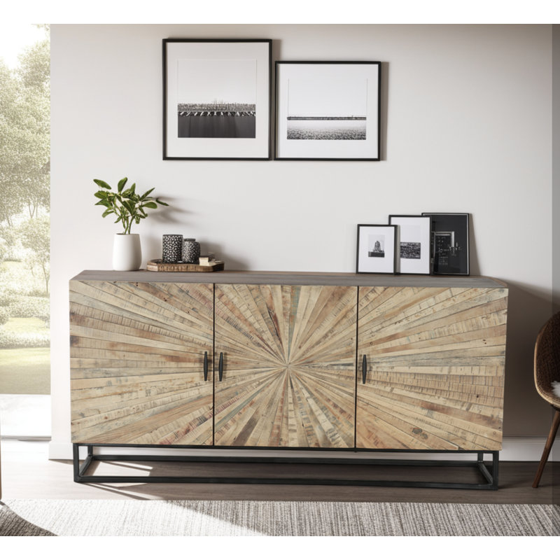 Sunburst Sideboard In Reclaimed Wood