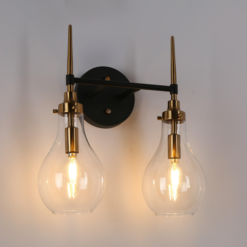 Hooman Dimmable Vanity Light Armed Sconce, 2