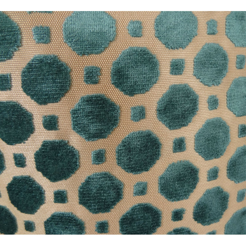 Velvet Geometric Reversible Throw Pillow, 22" H x 22" W