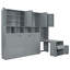 Lit escamotable simple avec lit escamotable avec placard et bureau