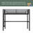 Metal Twin Size Loft Bed With Power Outlet And LED Lighted, Space-Saving, Noise Reduced