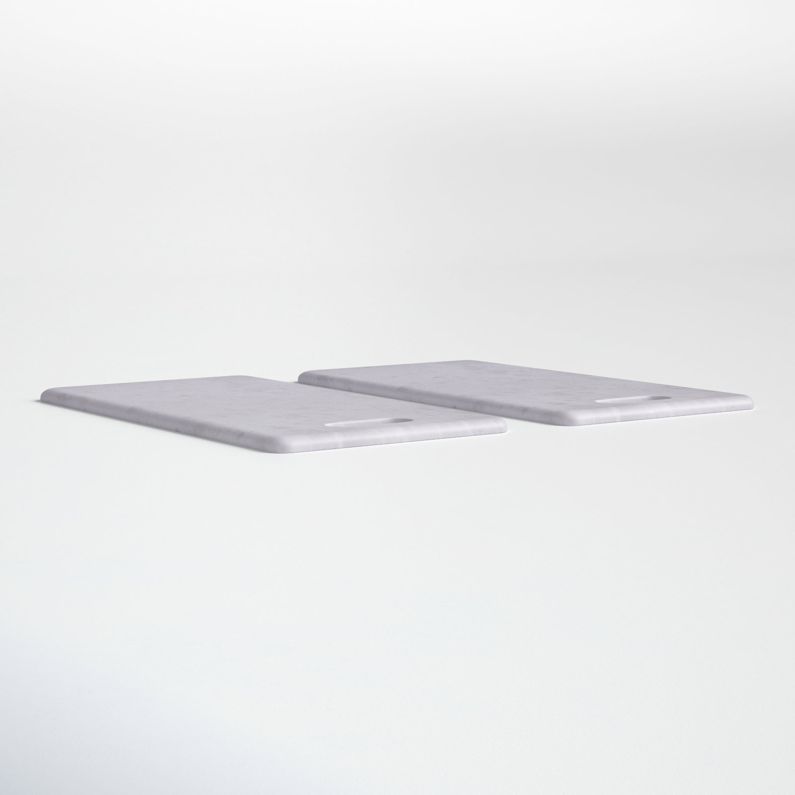 Kita Rectangle Marble Cheese Board, White