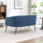 Upholstered Faux Fur Loveseat-1108305445-1108305449