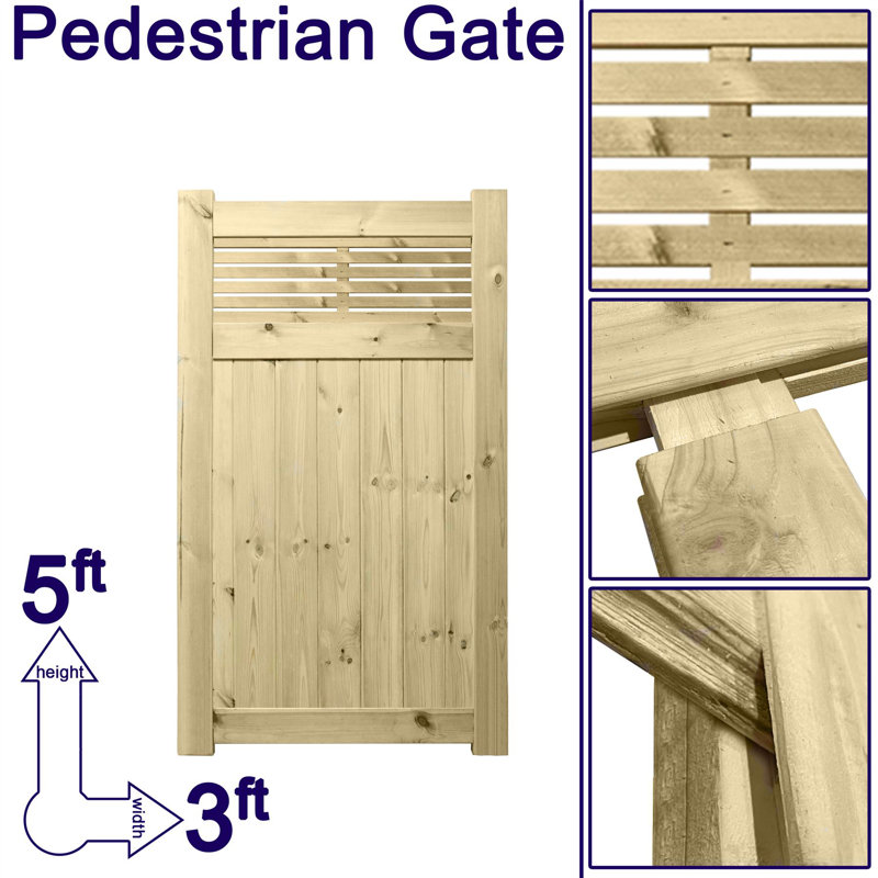 Kallas Gate Fencing, 150cm H x 90cm W x 4.5cm D