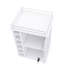 Chariot-bar Dukat, deux tablettes, six supports à vin intégrés, quatre roulettes-1008931346-1008931356