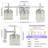 3 - Light Chrome Modern Elegant Luxury Dimmable Bathroom Vanity Light With Square Crystal Shade-65595248