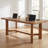 63" Solid Wood Executive Office Desk, Walnut