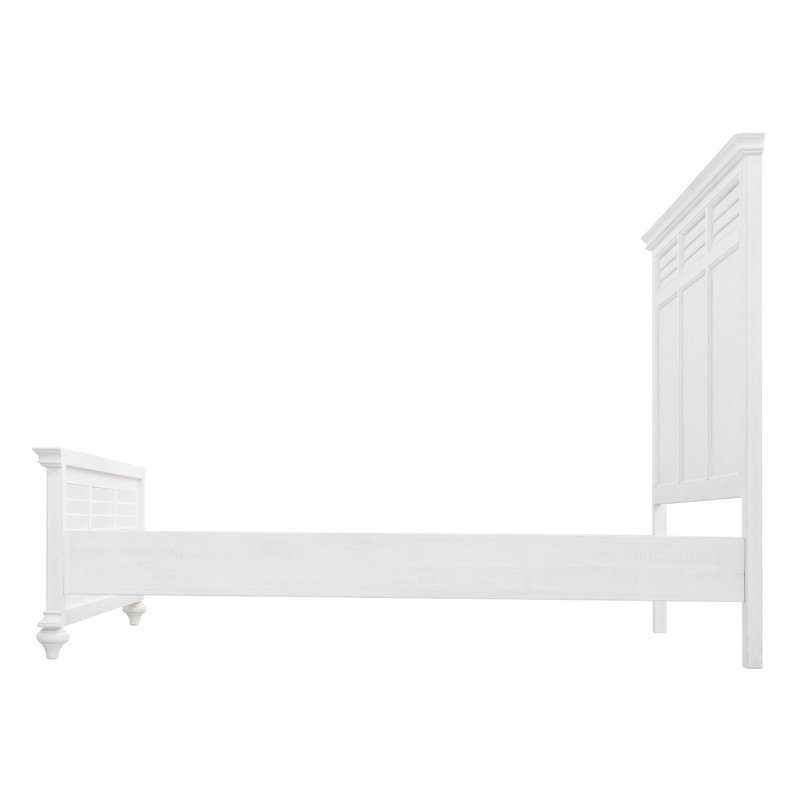 Abukhdeir Solid Wood Panel Bed, King