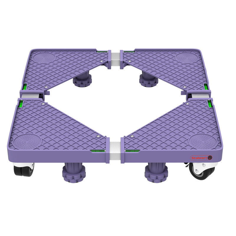 Stalwart Multi Purpose Dolly With 4 feet Locking Swivel Wheels Levels and Adjustable Base for Moving