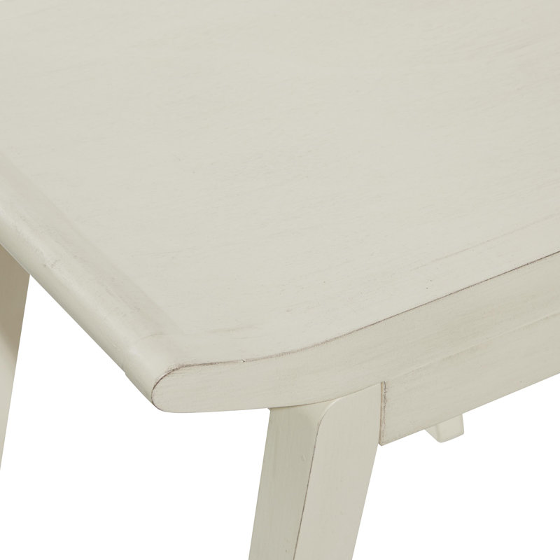 Tabouret de salon en bois, Blanc