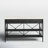 Mya White Marble Top Black Metal Base Kitchen Island