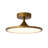 11.8'' Dimmable LED Simple Flare Round Semi Flush Mount