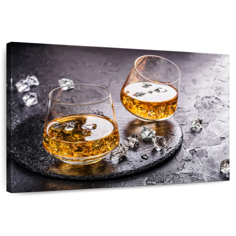 Yarlin Cognac On Ice, 26" H x 39" W