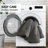 Lyon Charcoal Oversized Cozy 100% Cotton Waffle Washed 3-Piece Full/Queen Comforter Set-114221805-114221806