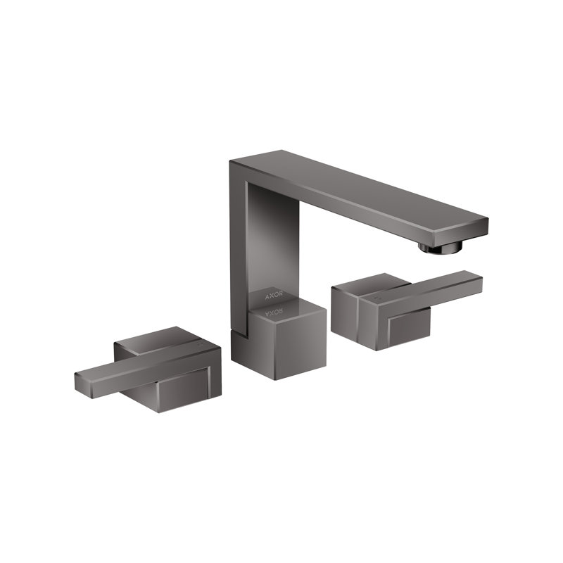AXOR Edge Widespread Faucet 130, 1.2 GPM, Polished Black Chrome
