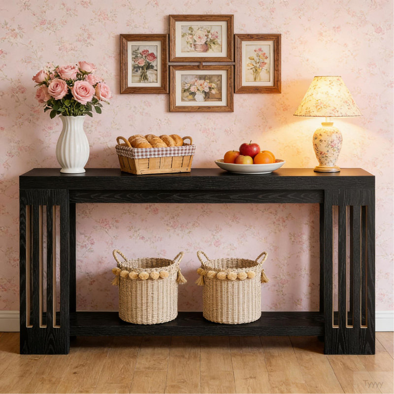 Console Table, 2-Tier Side Table,Sofa Table