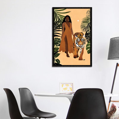 Aliya 1 Piece Wrapped Canvas Wall Art