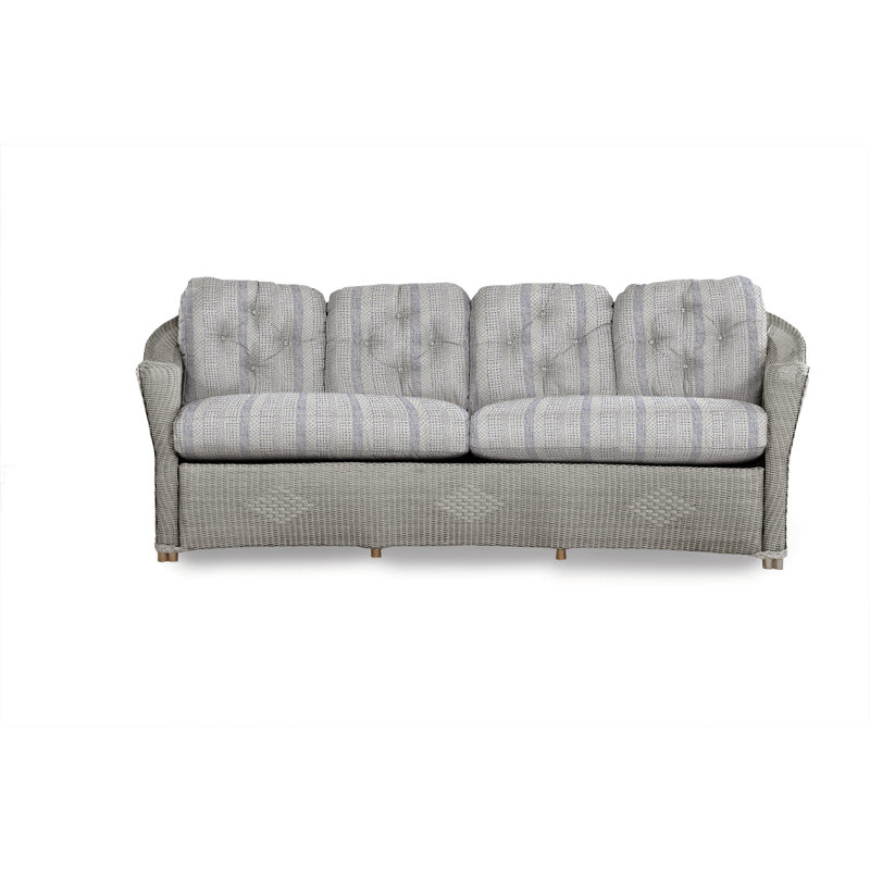 Reflections Outdoor 4 - Seat Patio Sofa, Sailcloth Seagull, Pewter