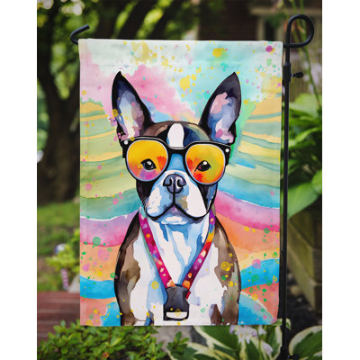 Drapeau de jardin Hippie Dawg