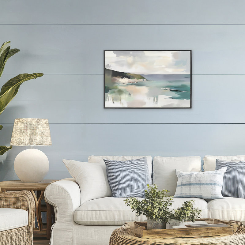 Giclée sauvage, paysage encadré, design par Mona Grace, Giclée encadrée noir minuit, H 20 po x l 30 po